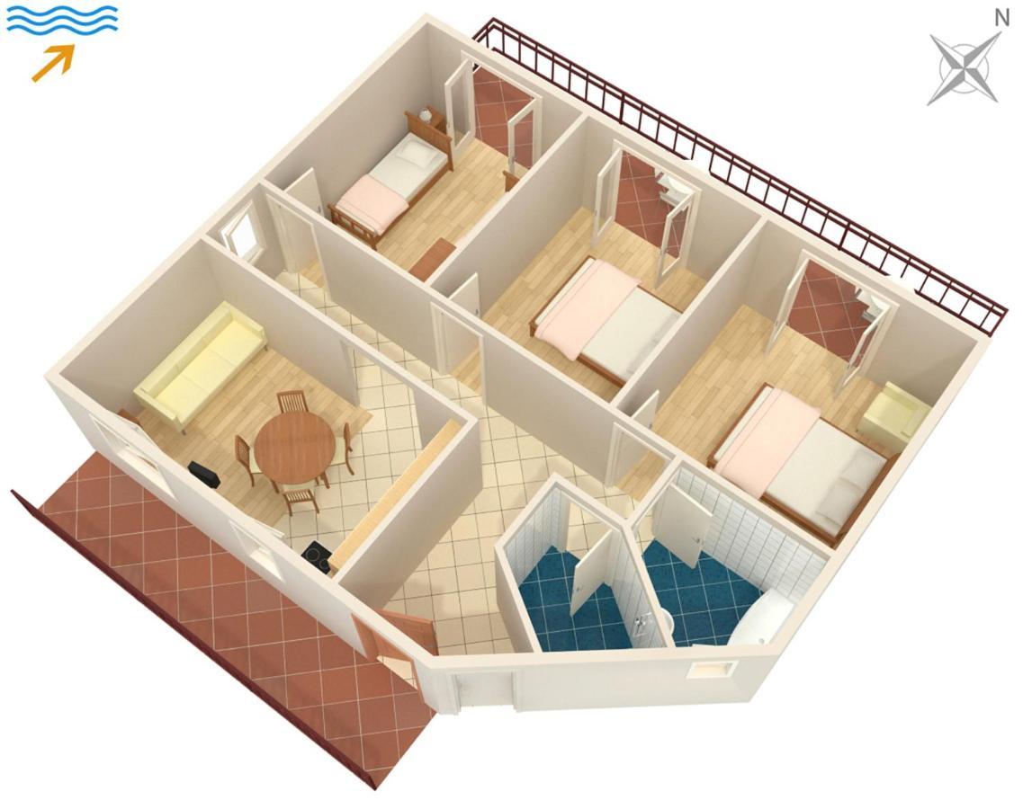 Apartments With A Parking Space Malinska Esterno foto